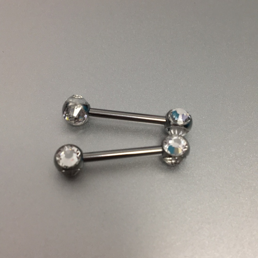 Surgical Steel Gem Barbells